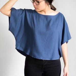 Jamie + the Jones BLANK CANVAS TOP in Slate